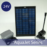 Solar Water Fountain Pump with Battery Backup 24V – AquaJet Pro Kit